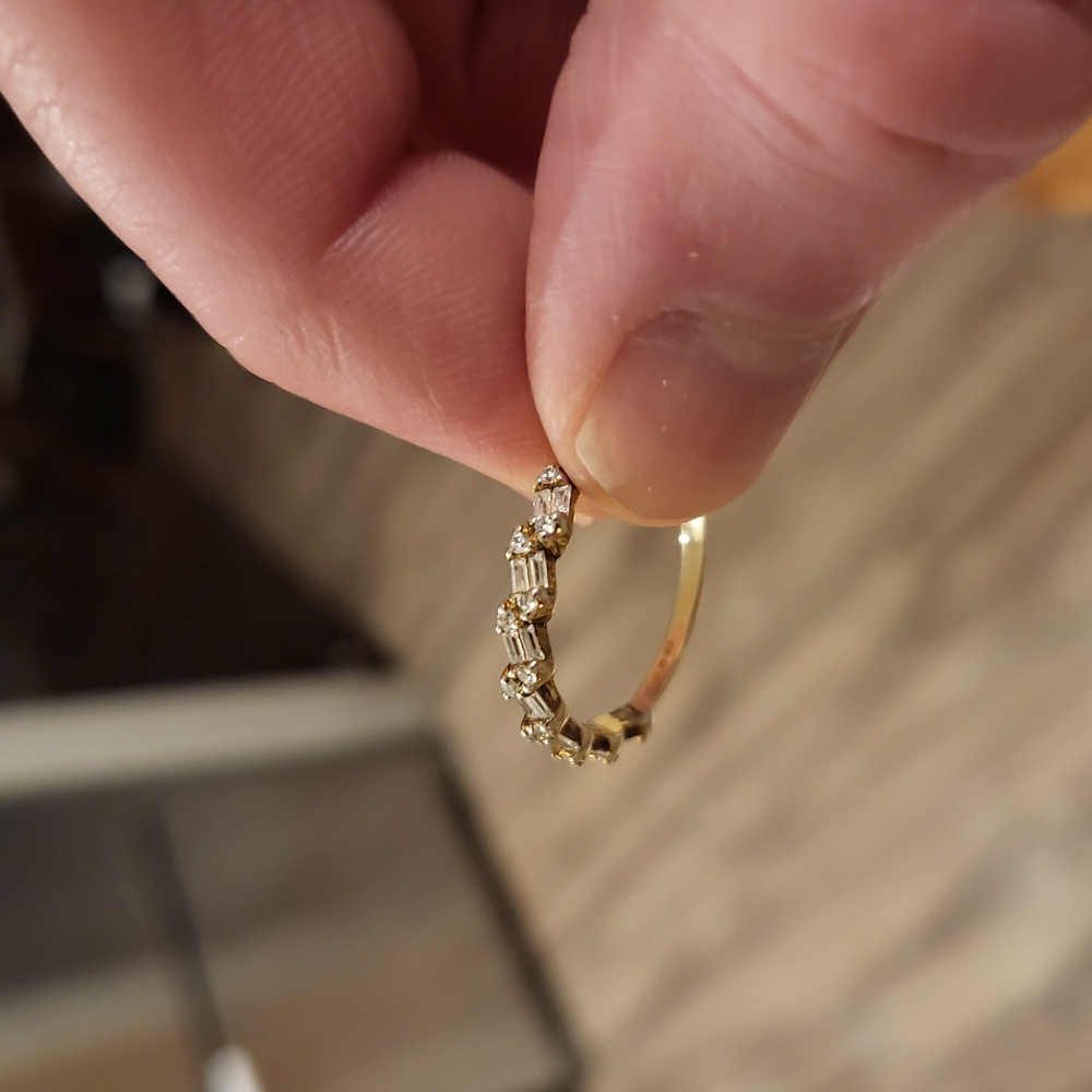 Elegant Sterling Silver Gold Plated Ring